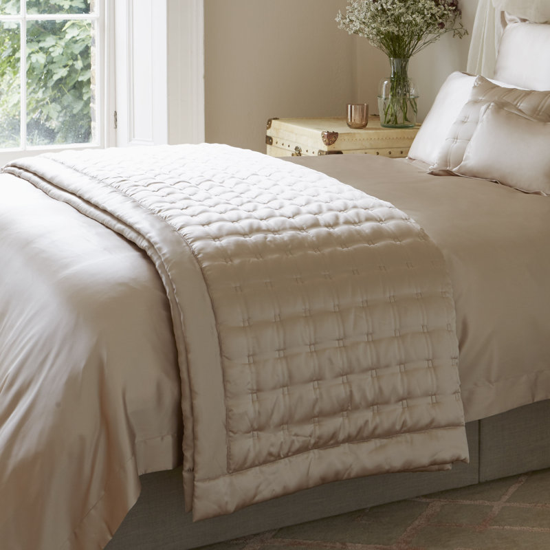 Gingerlily London Windsor Reversible Silk Coverlet Perigold